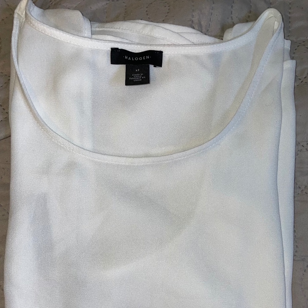 ** New With Tags ** Sleeveless White shirt